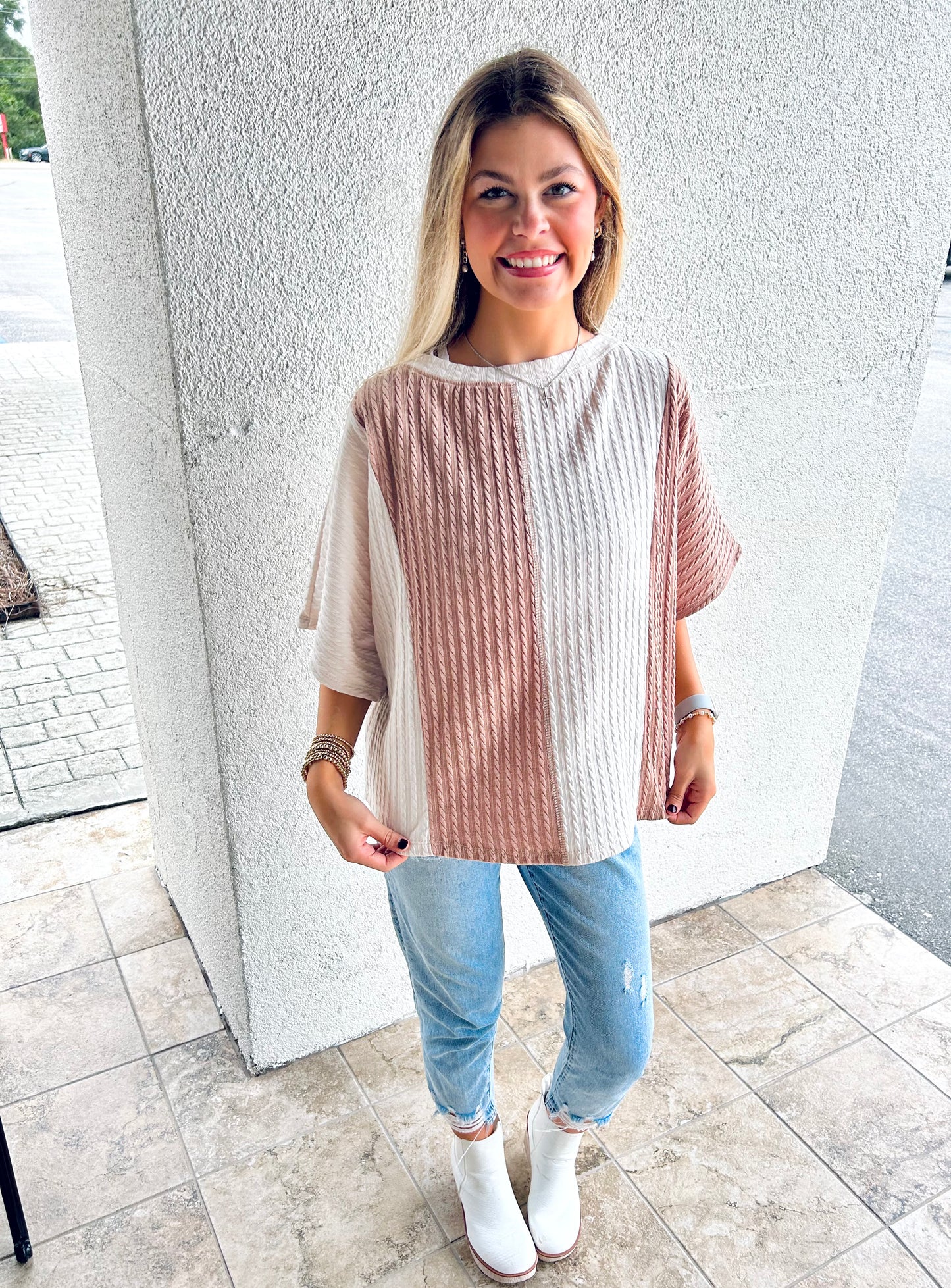 Colorblock Fall Top