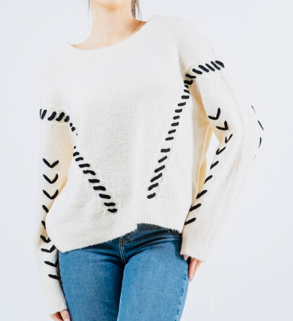 Threaded Detail Sweater