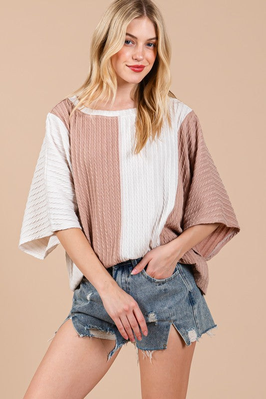 Colorblock Fall Top